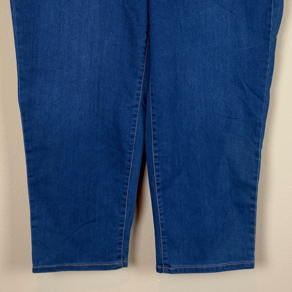 NWT Time and Tru Relaxed Fit Stretch Cotton Blend Denim Jeans; Size XL Petite - Picture 3 of 13